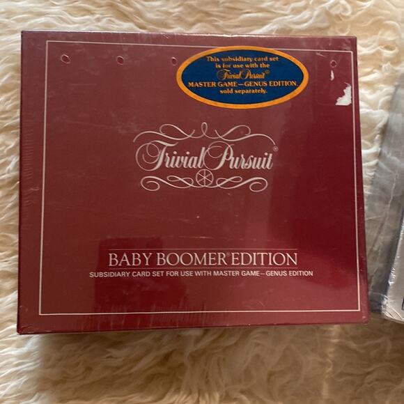Trivial Pursuit Subsidiary Card Decks: Silver Screen & Baby Boomer Sets NWT - Picture 2 of 6